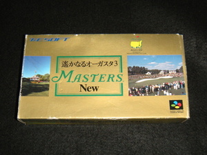 即決　SFC　外箱のみ　遥かなるオーガスタ3 MASTERS New　同梱可　(ソフト無)