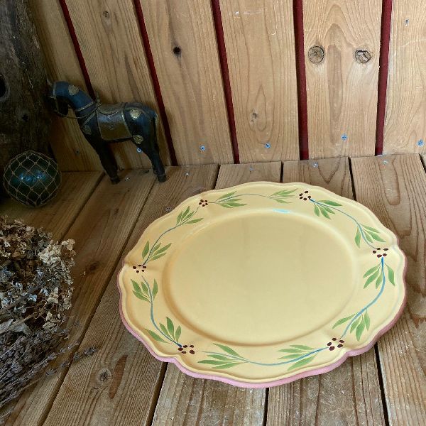 ≫Made in Portugal Vintage *Molde Old Hand Painted Platter *Ceramic Hand Painted Ceramic Plate Platter Stylish Kitchen *Vintage *Antique, plate, dish, platter, platter, Single item