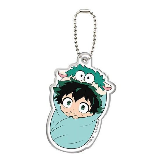 僕のヒーローアカデミア ヒロアカ おくるみチャーム アクリルキーホルダー 緑谷出久