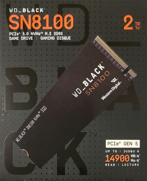 【新品おまけ付】WD_BLACK SN8100 2TB PCIe Gen 5.0x4 NVMe M.2 SSD