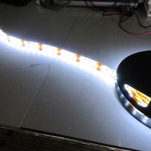 訳あり 半額以下 24V 5M LED テープライト 2列 激白発光 シリカゲル防水 白 ホワイト 船舶 トラック