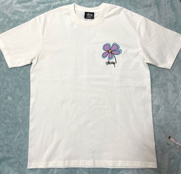 STUSSY Tシャツ 半袖 プリント サイズ L WHITE
