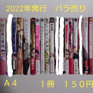 BLコミック バラ売り【A4】 1冊150円 (送料+手数料は別途) 2022年発行