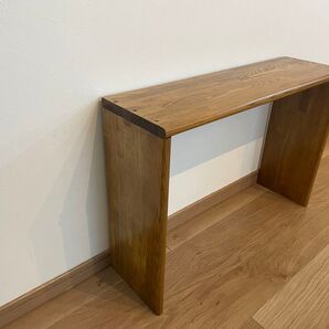 オープンシェルフ オーク 無垢材 ダークウォールナット