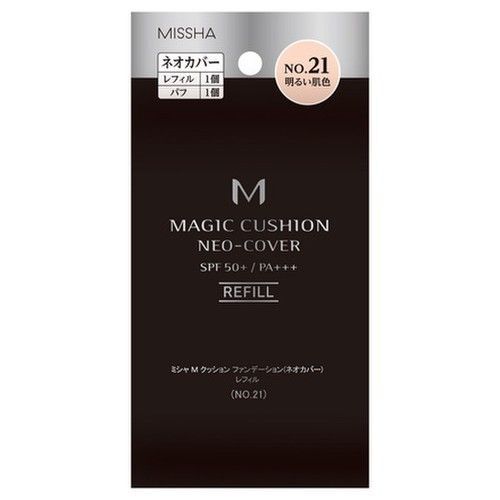 MISSHA (ミシャ) ミシャ M クッション ファンデーション ネオカバー レフィル No.21 明るい肌色 (15g)