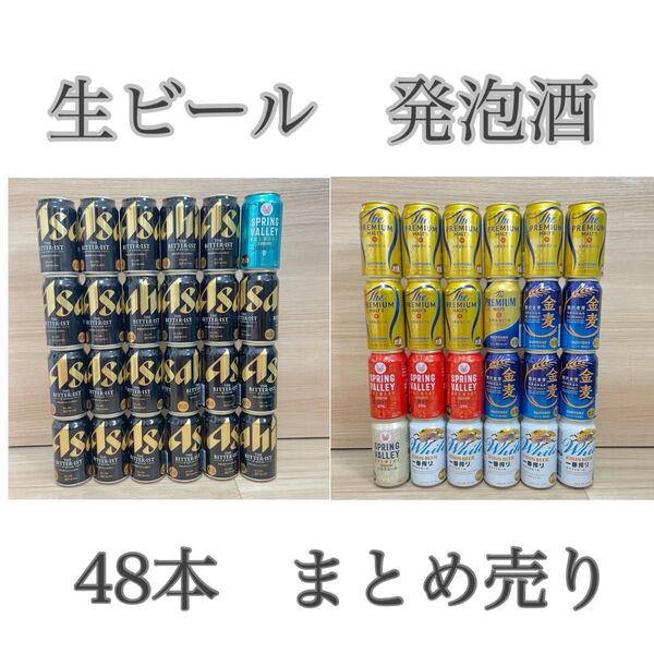 生ビール 発泡酒 48本 350 まとめ売り ビタリスト プレモル スプリングバレー 一番搾り 金麦 アサヒ キリン サントリー