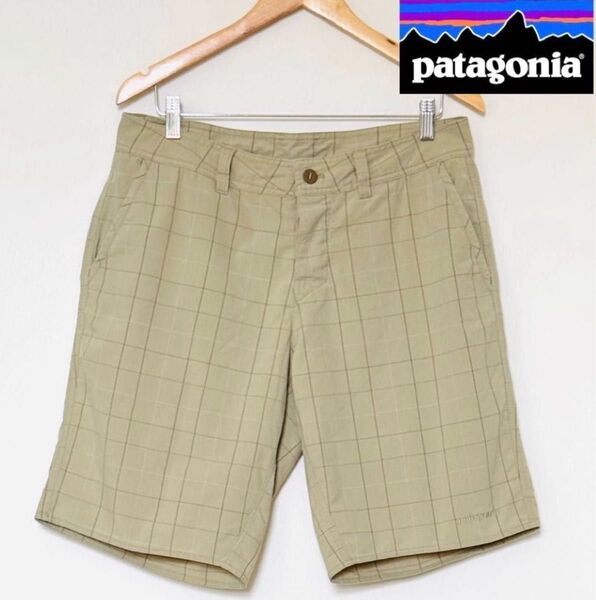 Patagonia★パタゴニア ハーフパンツ ショートパンツ ショーツ ロゴ刺繍 34
