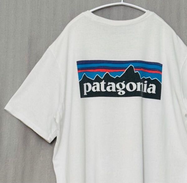 patagonia★パタゴニア P-6 ロゴ レスポンシビリティー Tシャツ ホワイト M