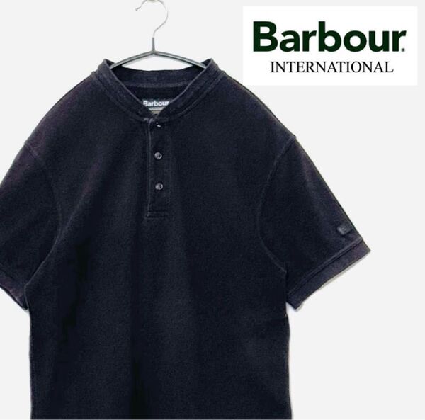 Barbour INTERNATIONAL★バブアー インターナショナル 鹿の子 カットソー ブラック L