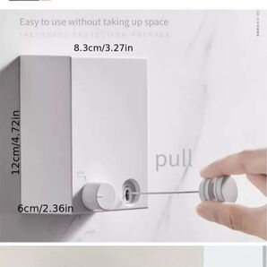 壁掛け式 室内物干し ワイヤー式 省スペース