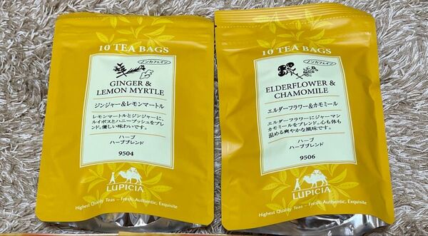 ルピシア ティーバッグ ノンカフェイン ジンジャー&レモンマートル エルダーフラワー&カモミール