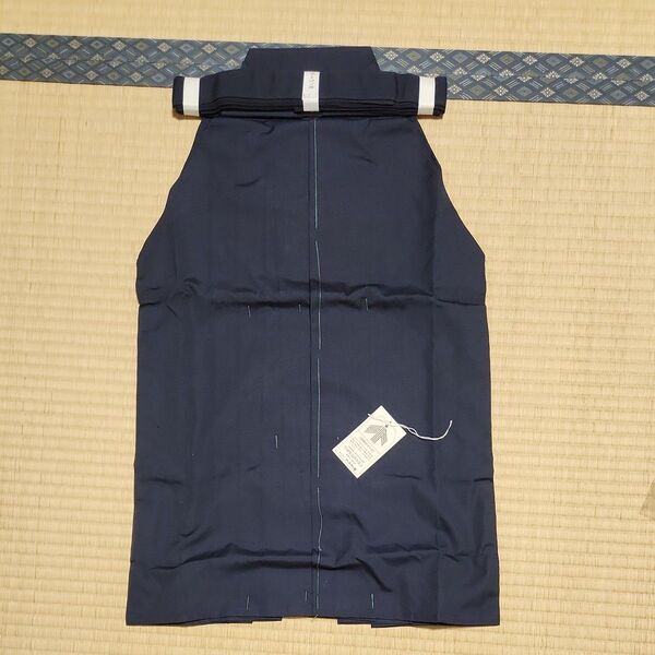 未使用品 剣道衣 テトロン袴 16号 紺 子供用 適合身長110 六三四堂