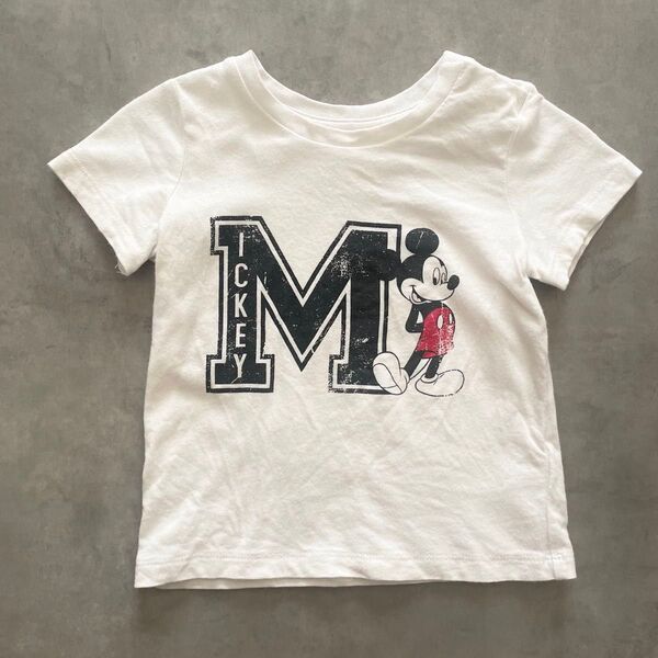 H&M ディズニー ミッキーマウス 半袖Tシャツ 白/ホワイト