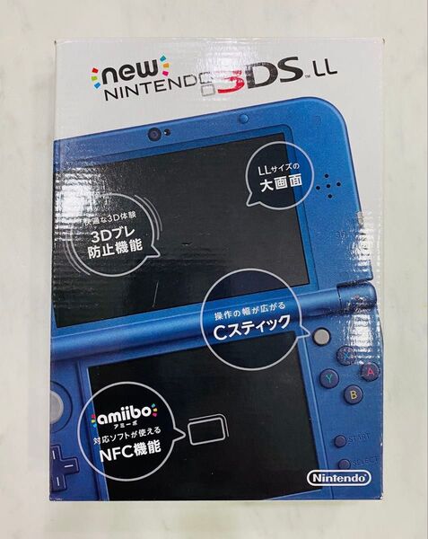 【箱付】Newニンテンドー3DSLL 本体メタリックブルー