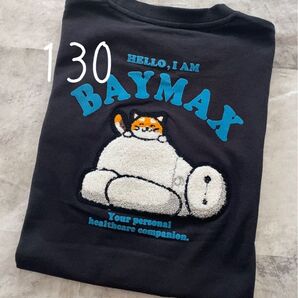ディズニー ピクサー ねこ モチ ベイマックス サガラ 刺繍 半袖 tシャツ 130