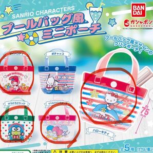 プールバック風ミニポーチ