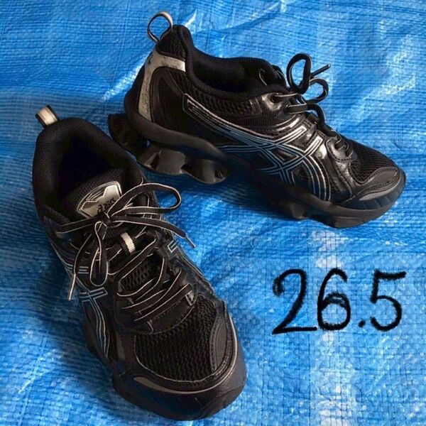 asics GEL-QUANTUM KINETIC ブラック シルバー 26.5