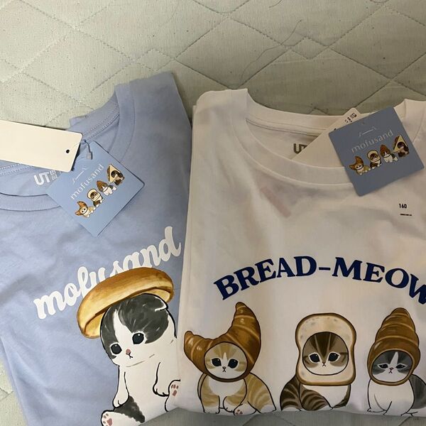 【新品タグ付き】ユニクロ UT mofusand モフサンド コラボ 2枚セット 猫 Tシャツ