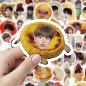 bts シール ステッカー 食べ物 60枚