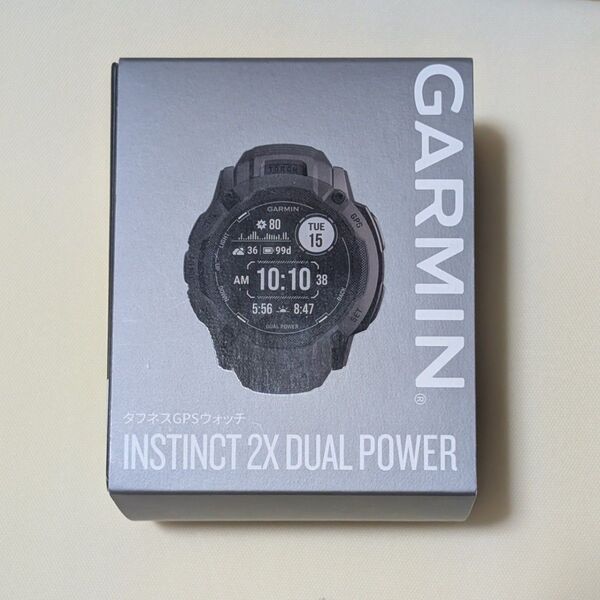 GARMIN INSTINCT 2X DUAL POWER タフネスGPSウォッチ ガーミン ソーラー 延長保証有り(残3年強)