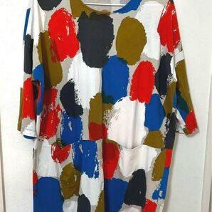 夏 マリメッコ チュニック Tシャツ アート オーバーサイズ