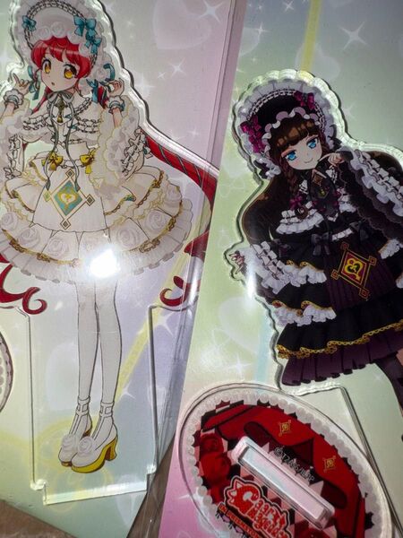 大プリパラ展 ガァルマゲドンinプリズムストーンカフェスリムアクリルスタンド・黒須あろま・白玉みかん アクスタ 未開封