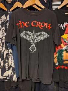 希少 USA製 90sヴィンテージ the crow Tシャツ シングルステッチ バンド ムービー 映画 モスキートヘッド 80s