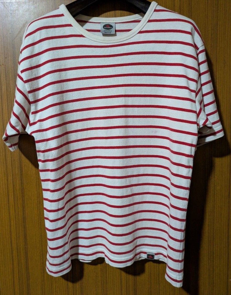 HIGH STERRA ボーダーカットソー 赤×白　 半袖 M