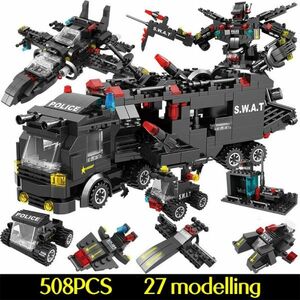 715 piece city police . car Building block city SWAT team truck house block technology Di without Original box