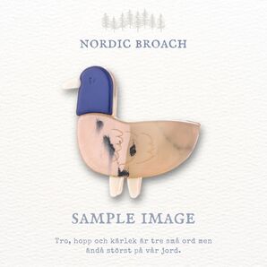 Nordic broach 北欧風 アクリル ブローチ あひるの子 07
