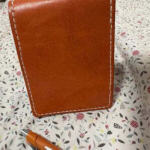 A7メモ帳の本革カバー