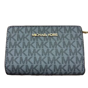 MICHAEL KORS 二つ折り財布 グレー コンパクト