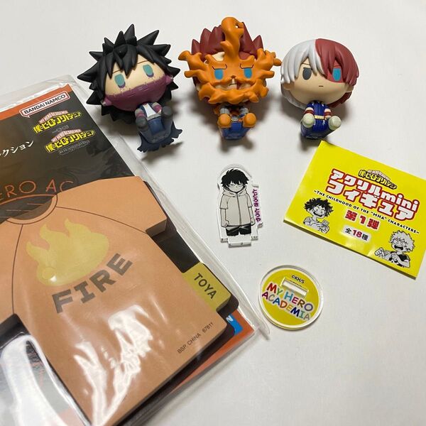 ヒロアカ ちょこのっこ・アクリルスタンド・ふせんメモ 5点
