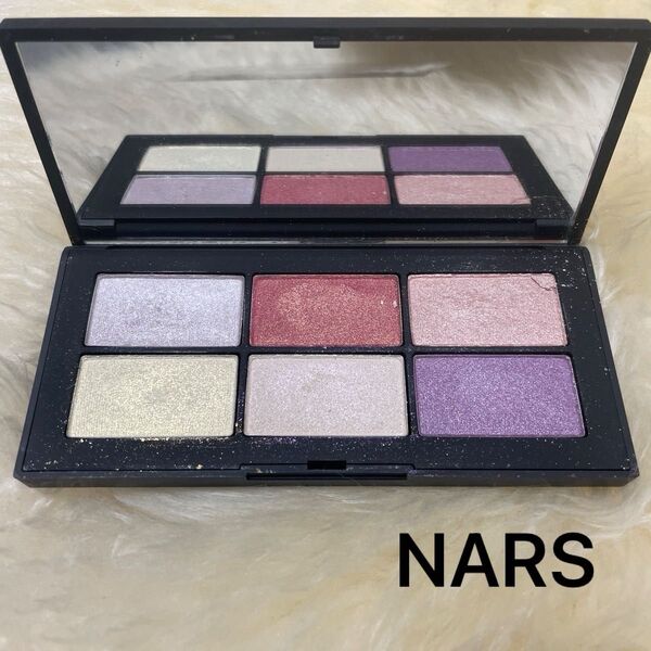 【ほぼ未使用】NARS デンジャーコントロール アイシャドー パレット 2g x 6色 限定品 ラメ パール オーロラ ナーズ