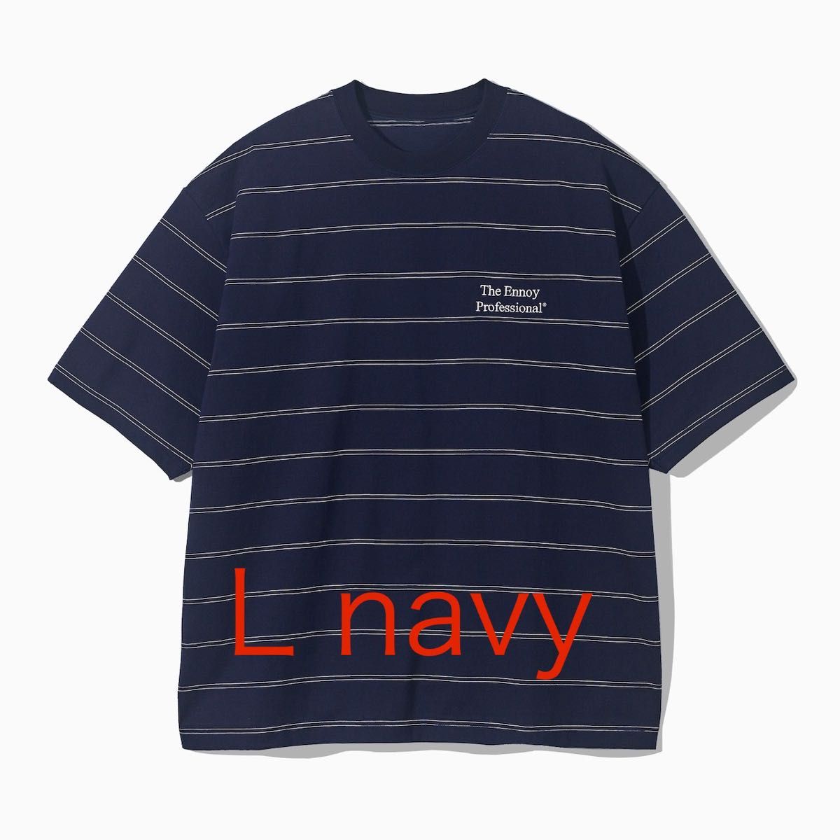 The Ennoy Professional Tシャツ半袖 ネイビー M Ennoy ストライプシャツ Tシャツ 半袖 ユニセックス|Yahoo