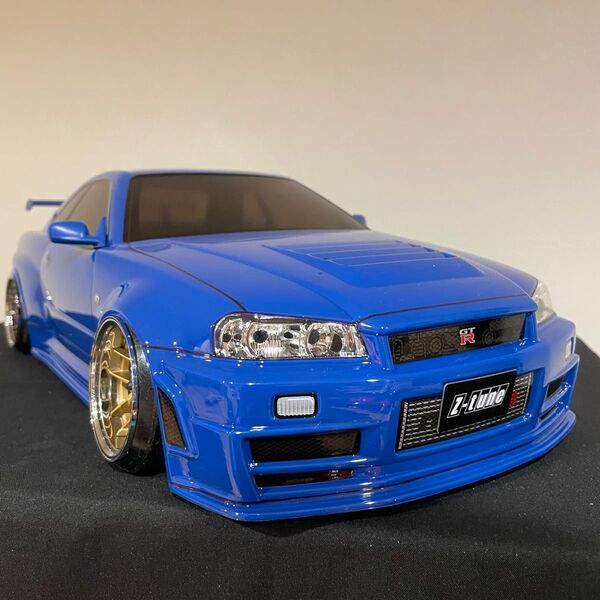 タミヤ 日産 スカイラインgt-r r34 1/10 ラジコンボディ yd-2