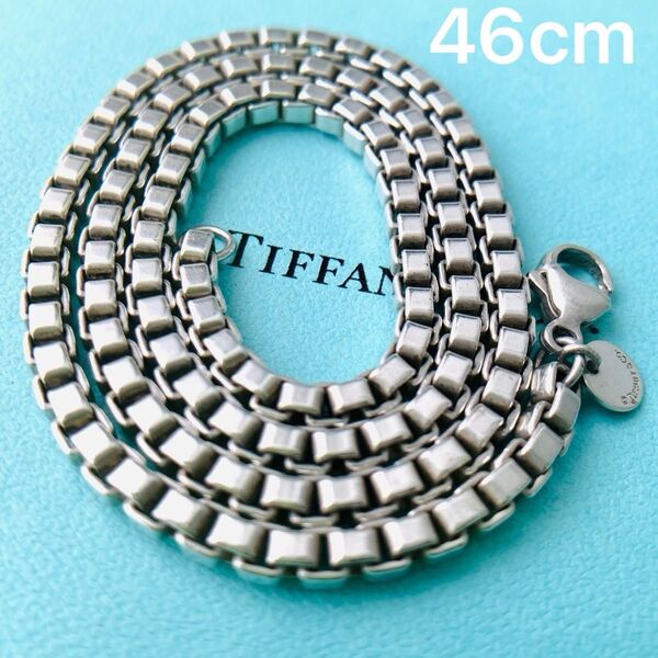 ティファニー Tiffany ベネチアン ロング ネックレス 925 ベネチア チェーン シルバー silver 約 46cm