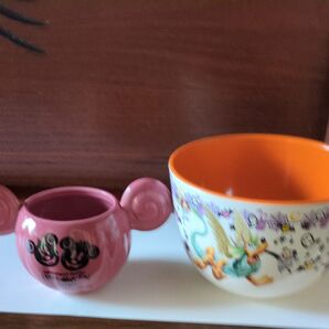 TDR 2010 ハロウィン ミッキー&プルート他 ボウル&マグカップ