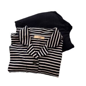 犬印本舗 イヌジルシ パジャマ 半袖 マタニティ 産前産後 入院着 犬印本舗 前開き L 半袖長パンツ セット