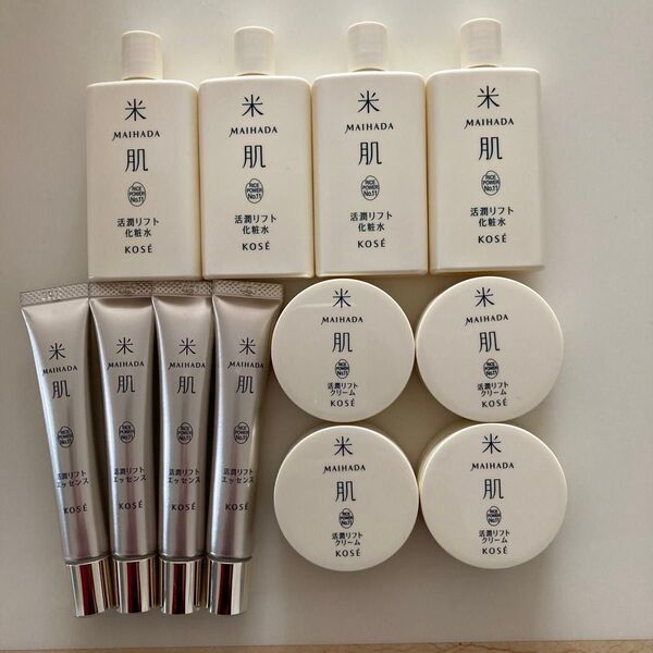 【再出品可能】米肌 活潤リフト化粧水 エッセンス クリーム 各4点16点セット マイハダ KOSE