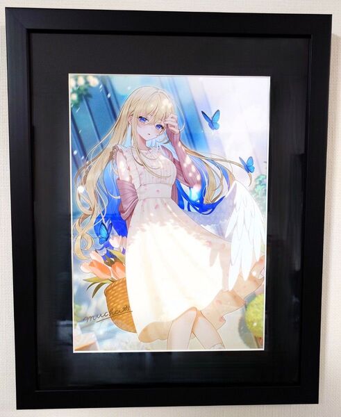 【直筆サイン入り】ミュシャ先生描き下ろし A3複製原画 メロンブックス