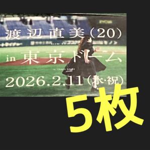 渡辺直美 東京ドーム公演 カード ステッカー 5枚 数量限定 お笑い芸人