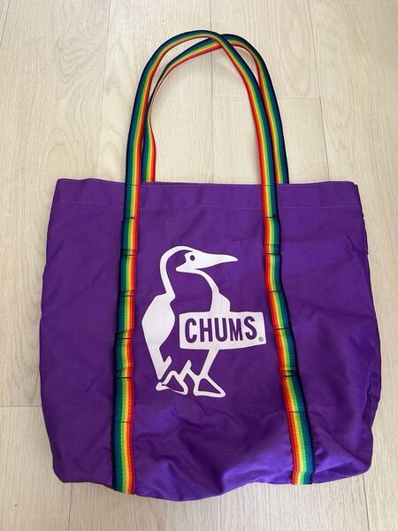 【2011年ムック本付録】CHUMS トートバッグ レインボーハンドル パープル