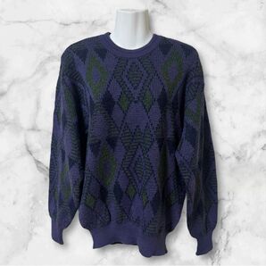 【ELEMENT of SIMPLE LIFE】柄ニット・セーター/M