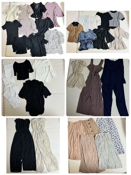 グレイル 33点 まとめ売り トップス Mサイズ 夏服 GRL ロングスカート オールインワン セットアップ