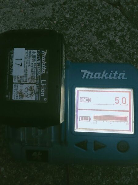 マキタ純正 18V 6.0Ah リチウムイオンバッテリー 充電回数50回