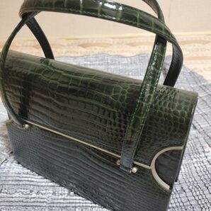 型押しクロコバッグ