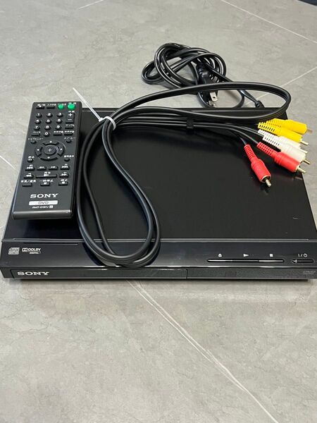 SONY DVDプレーヤー DVP-SR20 リモコン 電源ケーブル AVケーブル付き