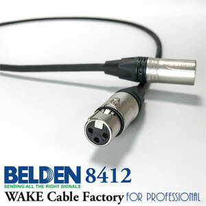 * popular real power .totsu!BELDEN8412*XLR microphone cable 2.5m*NEUTRIK silver / sound . fat!