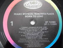 良盤屋 P-14855◆LP◆ＵＳ盤 ST-12284-Rock ブライソン＆フラック/　 Peabo Bryson & Roberta Flack Born To Love＞1983　送料480_画像5